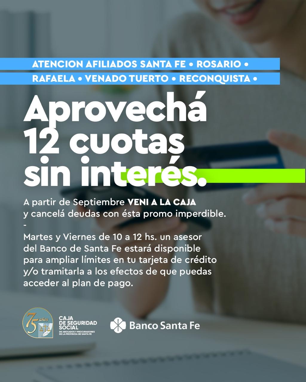 Caja de Seguridad Social: Aprovecha 12 Cuotas sin interés